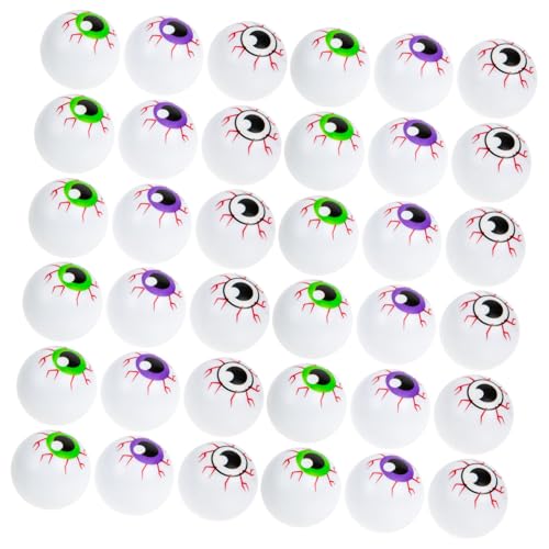 ERINGOGO 36 Teiliges Halloween Augapfel Deko Robustem Kunststoff Bunte Hohle Bounce Eyeballs für Gruselige Partydeko Drinnen und Draußen Realistische Nervöse Adern für Halloween Party ERINGOGO 36 Teiliges Halloween Augapfel Deko Robustem Kunststoff Bunte Hohle Bounce Eyeballs für Gruselige Partydeko Drinnen und Draußen Realistische Nervöse Adern für Halloween Party von ERINGOGO