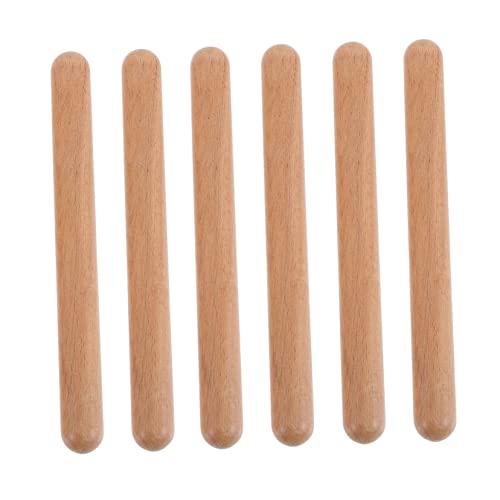 ERINGOGO 3Paare Rhythmus Sticks aus Claves für Anfänger Percussion Instrument für Musikpädagogen Angenehmer zur des Rhythmusgefühls von ERINGOGO
