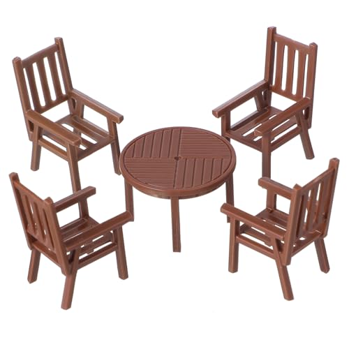 ERINGOGO 3Sätze Mini Tischstuhl Set Teiliges Möbel Set aus Premiummaterial für Mini Dekoration Realistisch Aussehendes Zubehör für Modelle für Kreative Gestaltung ERINGOGO 3Sätze Mini Tischstuhl Set Teiliges Möbel Set aus Premiummaterial für Mini Dekoration Realistisch Aussehendes Zubehör für Modelle für Kreative Gestaltung von ERINGOGO