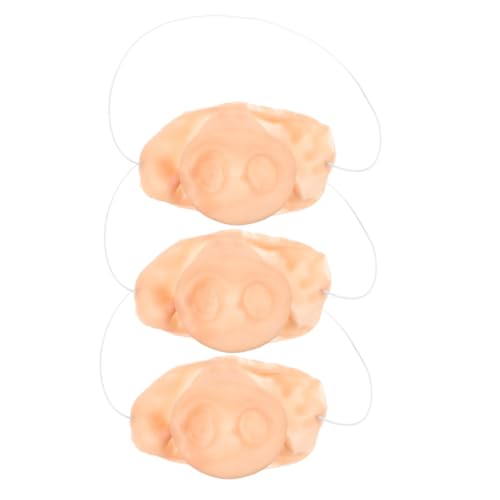 ERINGOGO 3St Schweinenase halloween masken halloween zubehör Halloween -Maske lustige verkleidung Puppenhaus-Essen- -Dekorationen -Kostüm-Requisite Kostümnase Emulsion Beige ERINGOGO 3St Schweinenase halloween masken halloween zubehör Halloween -Maske lustige verkleidung Puppenhaus-Essen- -Dekorationen -Kostüm-Requisite Kostümnase Emulsion Beige von ERINGOGO