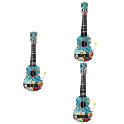 ERINGOGO 3St Ukulele für Kinder Spielzeug Gitarre Ukulele zum Verschenken Ukulele für die Schule Ukulele für anfänger Musik Modell Saiteninstrument Kleinkind Plastik von ERINGOGO