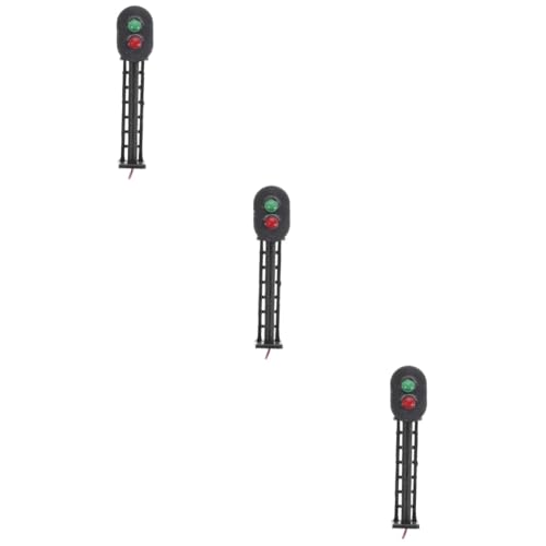 ERINGOGO 3St modellbahn Lichter Bildungsverkehrsmodell Straßenlichtsignalmodelle Home Decor wohnungseinrichtung Kinderspielzeug Spielzeuge intellektuelles Spielzeug für Kinder Ampel Puzzle von ERINGOGO