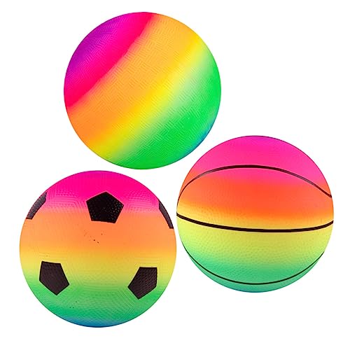 ERINGOGO 3Stücke Bouncing Balls für Lustige Sichere und Langlebige Hüpfbälle Regenbogenfarben für Drinnen und Draußen Perfektes für Jungen ERINGOGO 3Stücke Bouncing Balls für Lustige Sichere und Langlebige Hüpfbälle Regenbogenfarben für Drinnen und Draußen Perfektes für Jungen von ERINGOGO