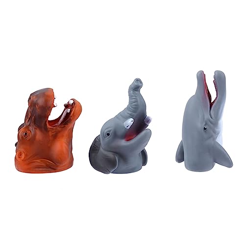 ERINGOGO 3Stücke Fingerpuppen Für Pädagogische Handpuppen Aus Weichem Tierdesigns Elefant Nilpferd Kinderspielzeug Für Kreative Rollenspiele ERINGOGO 3Stücke Fingerpuppen Für Pädagogische Handpuppen Aus Weichem Tierdesigns Elefant Nilpferd Kinderspielzeug Für Kreative Rollenspiele von ERINGOGO