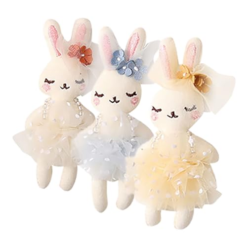 ERINGOGO 3Stücke Kleine Plüsch Kaninchen Puppen DIY Stofftier Deko Für Bastelprojekte Fülltier Und Graublau Als Kopfschmuck Zubehör Für Ostern ERINGOGO 3Stücke Kleine Plüsch Kaninchen Puppen DIY Stofftier Deko Für Bastelprojekte Fülltier Und Graublau Als Kopfschmuck Zubehör Für Ostern von ERINGOGO