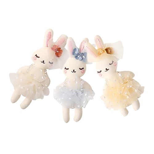 ERINGOGO 3Stücke Plüsch Kaninchen DIY Puppen Stofftier Hase Für Kreative Dekoration Und Bastelprojekte Als Kaninchen von ERINGOGO