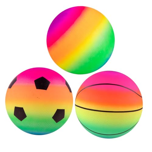 ERINGOGO 3Stücke Regenbogen Hüpfbälle für Softball für Drinnen und Draußen Pädagogisches Gehirnspielzeug Bewegungsspielspaß ERINGOGO 3Stücke Regenbogen Hüpfbälle für Softball für Drinnen und Draußen Pädagogisches Gehirnspielzeug Bewegungsspielspaß von ERINGOGO