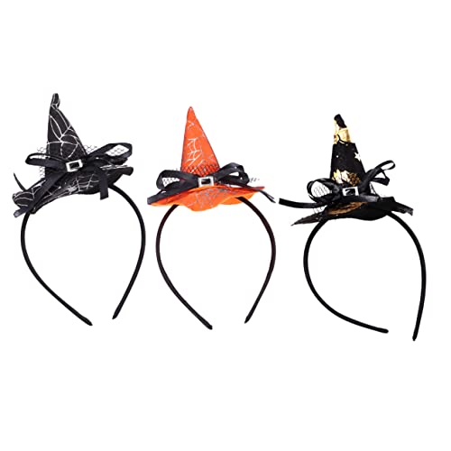 ERINGOGO 3Stücke Teiliges Halloween Haarband Mit Hexenhut Und Haarbügel Für Damen Und Perfektes Kostümzubehör Für Halloween Partys Und Karneval ERINGOGO 3Stücke Teiliges Halloween Haarband Mit Hexenhut Und Haarbügel Für Damen Und Perfektes Kostümzubehör Für Halloween Partys Und Karneval von ERINGOGO