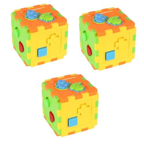 ERINGOGO Spielzeug 3Er-Box Papagei-Trainingspuzzle Rätsel Bausteine Spielzeuge Trainingsblockspielzeug Bildungsblöcke Anfang Intelligenz-Box Papageien-Lernrätsel von ERINGOGO