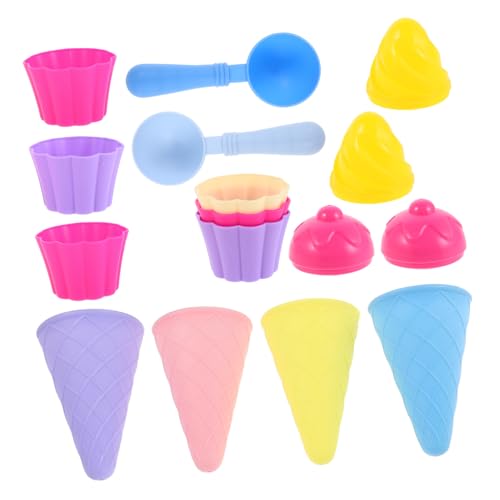 ERINGOGO 3er-Set EIS Schaufelspielzeug Für Strandspielzeug Für Kegelschaufelspielzeug Sandspielzeug Kegelschaufelkegel Eisformen EIS Strandspielzeug Plastik von ERINGOGO
