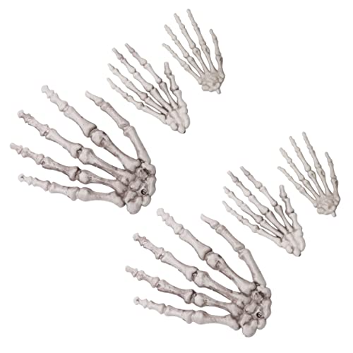 ERINGOGO 3paare Halloween Skelett Hand Dekoration Gruselige Requisiten Für Spukhaus Und Party Stabil Und Ornamente Für Unvergessliche Feiern von ERINGOGO