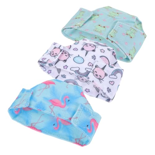 ERINGOGO 3st Puppenunterwäsche Vortäuschen Spielzeugpuppenhöschen Wiederverwendbar Puppenunterhose Unterhose Für Puppe Puppen Höschen Puppe Unterhose Puppenkleidung Stoff von ERINGOGO