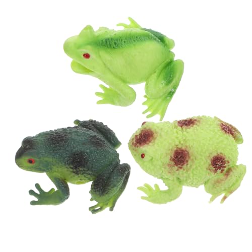 ERINGOGO 3st Tierisches Spielzeug Anti-Stress-Spielzeug Schöne Squeeze-spielzeuge Entzückendes Schöne Fidge-spielzeuge Gastgeschenke Kugel Quetschen Kind Frosch TPR von ERINGOGO