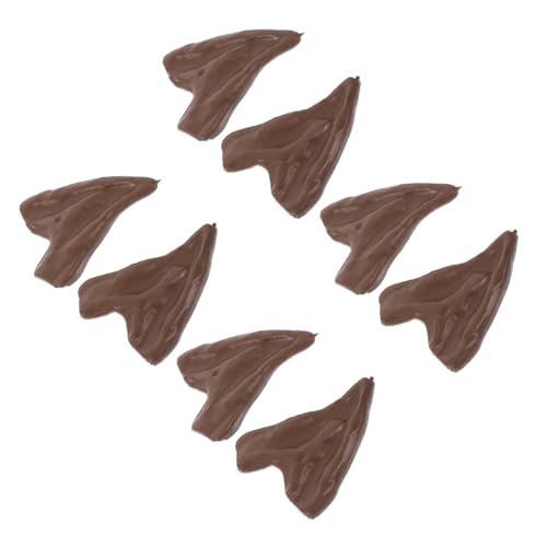 ERINGOGO 4 Paare Elfenohren Halloween Halloween Ohren Halloween - Attacken Verkleidungsaccessoires Weihnachtself - Cosplay Feenohren Ohrzubehör Ohrstützen Cosplay - Ohr Emulsion Coffee von ERINGOGO