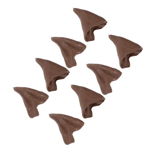ERINGOGO 4 Paare Elfenohren für klein Dekorationen mit Kind Halloween Halloween-Attacken Verkleidungsaccessoires Fee-Cosplay Halloween-Ohr Ohrstützen Fee Zubehör Emulsion Coffee von ERINGOGO