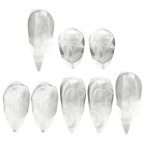 ERINGOGO 4 Paare Vampirprothesen Cosplay-Reißzähne lustige zähne für Erwachsene Zubehör gefälscht Halloween schminke Halloween Make up Reißzähne für Cosplay Zähne Halloween Harz Transparent von ERINGOGO