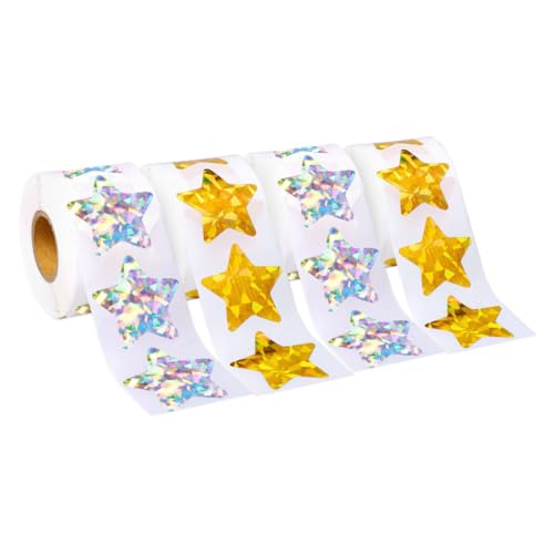 ERINGOGO 4 Rollen wasserdichte reflektierende Aufkleber Aufkleber Sternbelohnung Selbstklebender Sternaufkleber Kleine Sternaufkleber Selbstklebende Sternaufkleber PVC ERINGOGO 4 Rollen wasserdichte reflektierende Aufkleber Aufkleber Sternbelohnung Selbstklebender Sternaufkleber Kleine Sternaufkleber Selbstklebende Sternaufkleber PVC von ERINGOGO