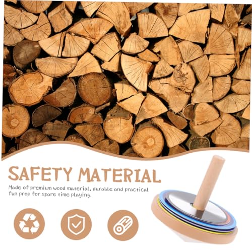 ERINGOGO 4 Sätze Holz Gyroskop Tragbarer Bunter Drehkreisel für Feinmotorikförderung Kreatives Indoor Leicht und Platzsparend als Geschenk für Jungen und Mädchen ERINGOGO 4 Sätze Holz Gyroskop Tragbarer Bunter Drehkreisel für Feinmotorikförderung Kreatives Indoor Leicht und Platzsparend als Geschenk für Jungen und Mädchen von ERINGOGO