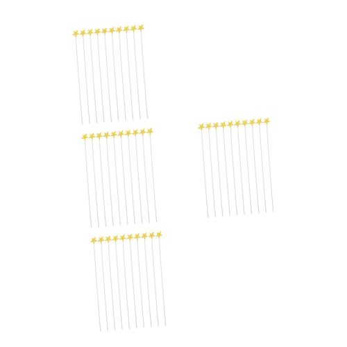 ERINGOGO 4 Sätze Kuchendekoration Kuchen Dekoration Tortendekoration Kuchen Zubehör Alles Zum Geburtstag-kuchenaufsatz Sterne-party-dekorationen Schaum Yellow 100 Stück * 4 von ERINGOGO