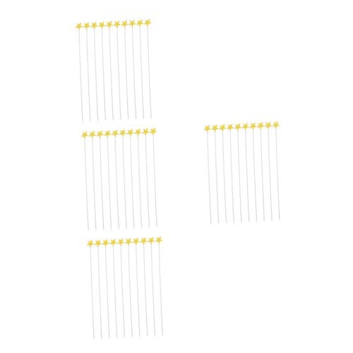 ERINGOGO 4 Sätze Kuchendekoration Kuchen Dekoration Tortendekoration Tortenstecker Sternaufsätze Für Kuchen Goldener Tortenaufsatz Nähnadeln Mit Farbigen Köpfen Schaum Yellow 100 Stück * 4 ERINGOGO 4 Sätze Kuchendekoration Kuchen Dekoration Tortendekoration Tortenstecker Sternaufsätze Für Kuchen Goldener Tortenaufsatz Nähnadeln Mit Farbigen Köpfen Schaum Yellow 100 Stück * 4 von ERINGOGO