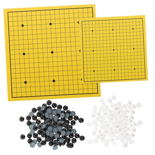 ERINGOGO 4 Sätze Miniatur Schach DIY mini hausbedarf kleines Schachbrett puppenhaus möbel Dekoration Puppenhauszubehör Mini- Miniaturschach für Papier von ERINGOGO