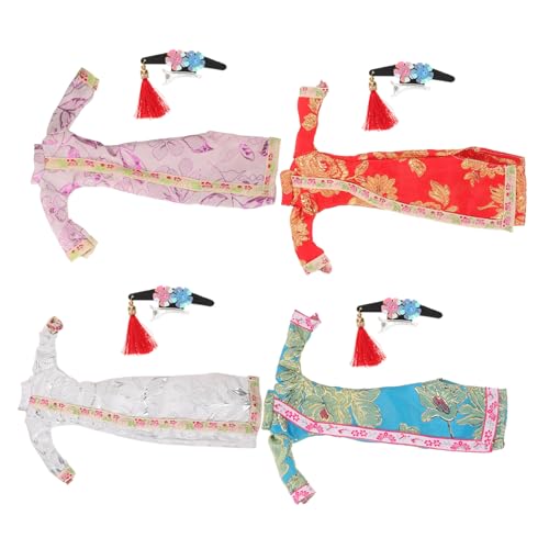 ERINGOGO 4 Sätze Puppe Cheongsam Puppenzubehör Puppenkleid Mädchen Puppenkostüm Spielzeugpuppe chinesischer Cheongsam Puppenblumenkleidung Puppenkostüm für Puppen-Outfit Polyester ERINGOGO 4 Sätze Puppe Cheongsam Puppenzubehör Puppenkleid Mädchen Puppenkostüm Spielzeugpuppe chinesischer Cheongsam Puppenblumenkleidung Puppenkostüm für Puppen-Outfit Polyester von ERINGOGO