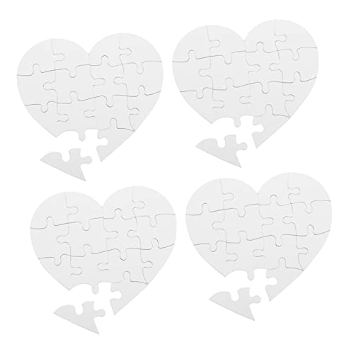 ERINGOGO 4 Sätze Teiliges DIY Herzform Puzzle aus Blankem Papierboard zum Bemalen Glatte Oberfläche Sichere Bastelmaterialien für Fördert Feinmotorik und Kreativität als oder Dekoration ERINGOGO 4 Sätze Teiliges DIY Herzform Puzzle aus Blankem Papierboard zum Bemalen Glatte Oberfläche Sichere Bastelmaterialien für Fördert Feinmotorik und Kreativität als oder Dekoration von ERINGOGO