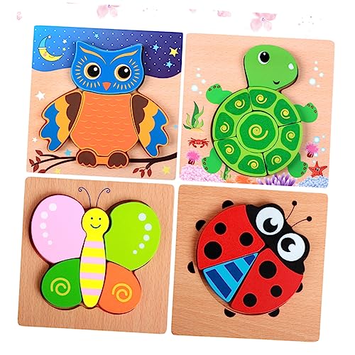 ERINGOGO 4 Sätze Tier Puzzle Puzzletisch Kindergarten-rätsel Montagemodell Puzzlespielzeug Für Die Frühe Bildung Von Kindern Frühpädagogisches Rätsel Bambus ERINGOGO 4 Sätze Tier Puzzle Puzzletisch Kindergarten-rätsel Montagemodell Puzzlespielzeug Für Die Frühe Bildung Von Kindern Frühpädagogisches Rätsel Bambus von ERINGOGO