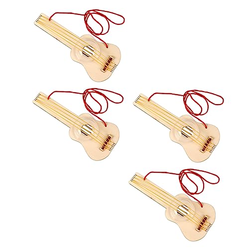 ERINGOGO 4 Sätze Ukulele Aus Holz Instrument Semi-Craft-Ukulele-kit Handgefertigtes Gitarrenmaterial-kit Ukulele Bausatz DIY Ukulele Material Kit Ukulele-dekorationsset von ERINGOGO