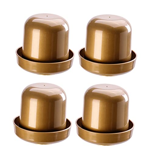 ERINGOGO 4 Sätze Verdickte Würfelbecher mit Würfeln Bruchfeste Ktv Spieltasse für Lustige Spiele Betrug Dice Box für Bar und Party Gold von ERINGOGO