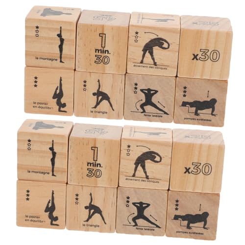 ERINGOGO 4 Satz Holzwürfel für Trainieren Yoga-Frauen Würfel ausarbeiten Würfelübung Übungswürfel aus Holz Trainingswürfel Übungsspiel Würfel Brettspiele Würfel Party-Übungswürfel hölzern ERINGOGO 4 Satz Holzwürfel für Trainieren Yoga-Frauen Würfel ausarbeiten Würfelübung Übungswürfel aus Holz Trainingswürfel Übungsspiel Würfel Brettspiele Würfel Party-Übungswürfel hölzern von ERINGOGO