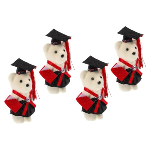 ERINGOGO 4 Stück Abschlussbärengeschenk Absolvent Stofftier Zarter Ausgestopfter Bär Tierspielzeug Für Die Abschlusssaison Bär Ornament Mini-stoffspielzeug Zum Abschluss Plüsch ERINGOGO 4 Stück Abschlussbärengeschenk Absolvent Stofftier Zarter Ausgestopfter Bär Tierspielzeug Für Die Abschlusssaison Bär Ornament Mini-stoffspielzeug Zum Abschluss Plüsch von ERINGOGO