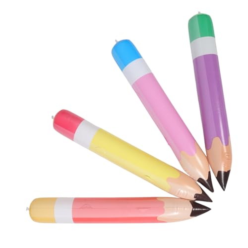 ERINGOGO 4 Stück Aufblasbare Riesen-bleistifte in Gelb Rot Violett Realistische Pvc-ballons für Schulanfang Abschlussfeier und Klassenzimmerdeko Leicht zu Lagern und Vielseitig Einsetzbar ERINGOGO 4 Stück Aufblasbare Riesen-bleistifte in Gelb Rot Violett Realistische Pvc-ballons für Schulanfang Abschlussfeier und Klassenzimmerdeko Leicht zu Lagern und Vielseitig Einsetzbar von ERINGOGO