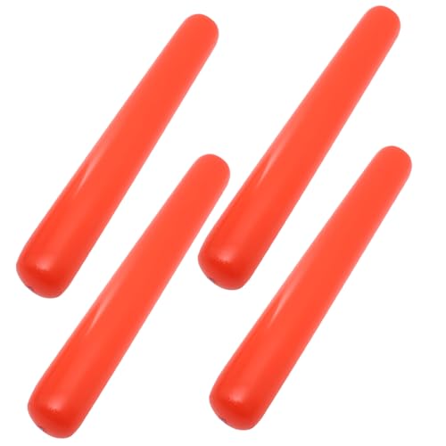ERINGOGO 4 Stück Aufblasbare Stangenspielzeuge Geräuschmacher Aufblasbare Cheerleading Sticks Aufblasbare Werkzeuge Jubel Requisiten Geburtstags Requisiten Geräusch Sticks Rotes PVC von ERINGOGO