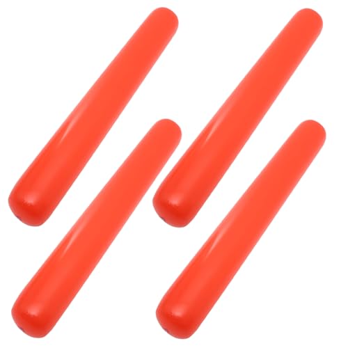 ERINGOGO 4 Stück Aufblasbarer Stick Für Ballonstäbchen Aufblasbarer Pferdestock Jubelstock Team Spirit Aufblasbare Stöcke Party-jubelstöcke Konzert-jubelstöcke Boom-Sticks PVC Rot von ERINGOGO