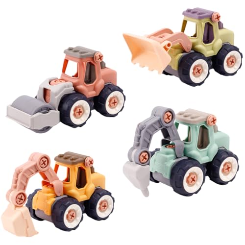 ERINGOGO 4 Stück Baufahrzeug kinderspielzeug für Educational Toys Spielzeuglastwagen Ingenieur Automodell Engineering-LKW- LKW auseinander nehmen Plastik ERINGOGO 4 Stück Baufahrzeug kinderspielzeug für Educational Toys Spielzeuglastwagen Ingenieur Automodell Engineering-LKW- LKW auseinander nehmen Plastik von ERINGOGO