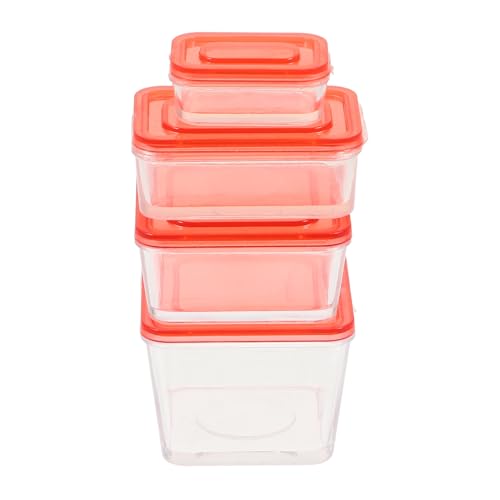 ERINGOGO 4 Stück Boxen Aufbewahrungsbox für Puppe Vorratsbehälter Korb Cool Transparente Aufbewahrungsbox aufbewahrungsboxen kinderzimmer Mini schmücken Mini-Haushandwerk Plastik von ERINGOGO