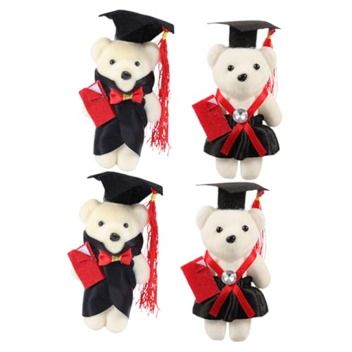 ERINGOGO 4stücke Teiliges Mini-abschluss-bär-doll Blumenstrauß Deko Für Graduierungsfeier Plüsch- Mit Doktorhut Für Absolventen Süße Kuscheltiere Für Abschlussfeiern ERINGOGO 4stücke Teiliges Mini-abschluss-bär-doll Blumenstrauß Deko Für Graduierungsfeier Plüsch- Mit Doktorhut Für Absolventen Süße Kuscheltiere Für Abschlussfeiern von ERINGOGO