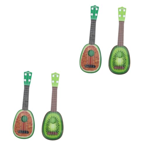 ERINGOGO 4 Stück Gitarren-Ukulele-Spielzeug Mini-Ukulele Ukulele Zubehör Starter-Ukulele Mini-Musikinstrument Gitarrenspielzeug Gitarre Für Anfänger Kind Sortiert Spielzeugklavier von ERINGOGO