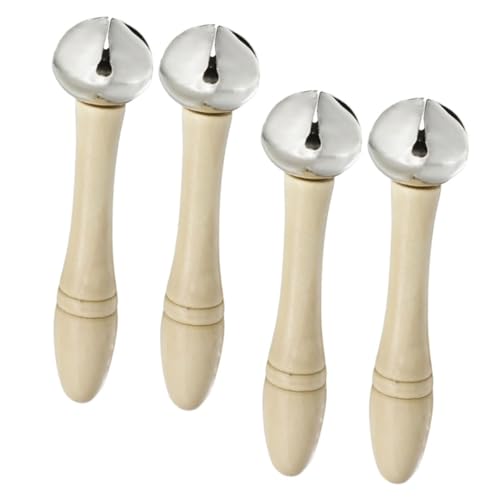 ERINGOGO 4 Stück Hand Shake Bells Teiliges Musikinstrumente mit Holzgriff Langlebig und Tragbar für Partys Geburtstage Kindergärten und Bühnenauftritte Einzigartiger und Dekoratives ERINGOGO 4 Stück Hand Shake Bells Teiliges Musikinstrumente mit Holzgriff Langlebig und Tragbar für Partys Geburtstage Kindergärten und Bühnenauftritte Einzigartiger und Dekoratives von ERINGOGO