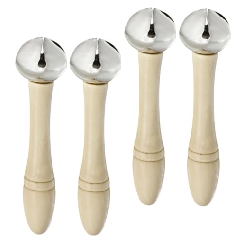 ERINGOGO 4 Stück Handglocken Holzgriff Musikinstrument für Anfänger Rhythmische Handglocken für Schule Party und Musikunterricht Langlebig und Handschonend Vielseitig Einsetzbar als ERINGOGO 4 Stück Handglocken Holzgriff Musikinstrument für Anfänger Rhythmische Handglocken für Schule Party und Musikunterricht Langlebig und Handschonend Vielseitig Einsetzbar als von ERINGOGO