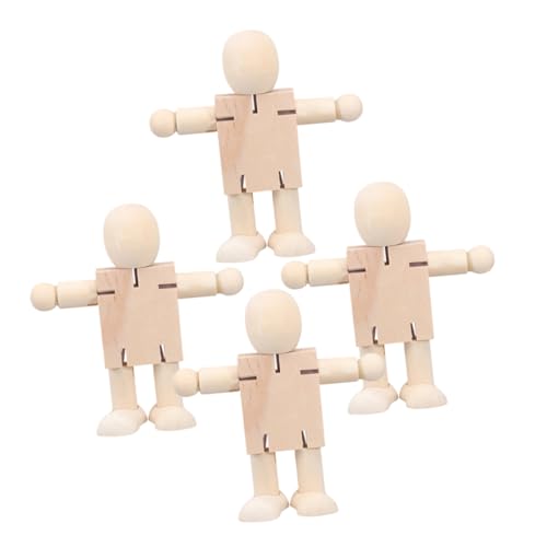 ERINGOGO 4 Stück Holz Roboterfiguren zum DIY Malen Unvollendete Holzpuppen für Kreative Bastelarbeiten für Kunstliebhaber ERINGOGO 4 Stück Holz Roboterfiguren zum DIY Malen Unvollendete Holzpuppen für Kreative Bastelarbeiten für Kunstliebhaber von ERINGOGO