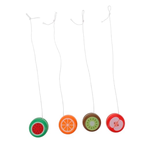 ERINGOGO 4 Stück Holz-yo-yos für Niedliche Tiermotive Responsive Anfänger-spielzeuge als Partygeschenke Vielseitig für Drinnen und Draußen Geeignet für Geburtstage und Schulaktivitäten von ERINGOGO