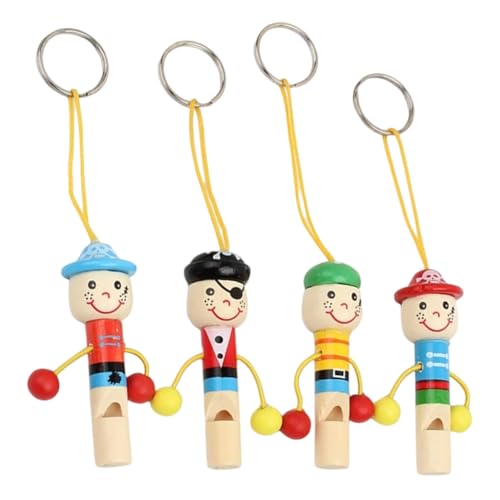 ERINGOGO 4 Stück Holzpiratenpfeifen für Ergonomisches Lustiges für Frühe Bildung für Kreative Spiele und ERINGOGO 4 Stück Holzpiratenpfeifen für Ergonomisches Lustiges für Frühe Bildung für Kreative Spiele und von ERINGOGO