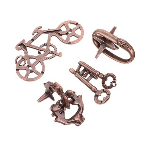 ERINGOGO 4 Stück Intellektuelle Ring-Abstandsspielzeug pädagogisches Chinesisches Ring-Entriegelungsspielzeug iq pädagogisches Puzzle- Zinklegierung ERINGOGO 4 Stück Intellektuelle Ring-Abstandsspielzeug pädagogisches Chinesisches Ring-Entriegelungsspielzeug iq pädagogisches Puzzle- Zinklegierung von ERINGOGO