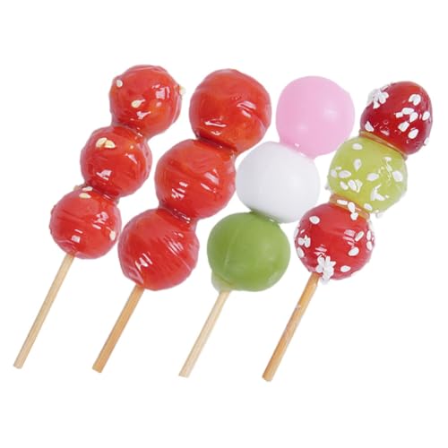 ERINGOGO 4 Stück Kandiertes Haws-Modell künstlich Mini schokoeier Marshmallows Süßigkeiten Modell Nougat weingummi Foto -Requisiten kleines Hauszubehör Puppenhaus mit Zuckerüberzug Harz von ERINGOGO