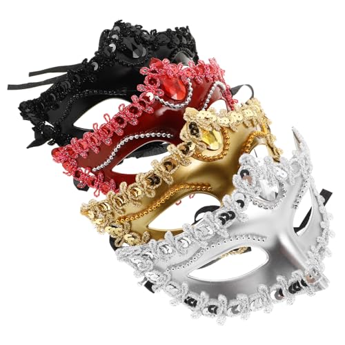 ERINGOGO 4-teiliges Maskerade-kostüm Für Jungen Und Mädchen Halbkostüm Venezianisches Bühnenzubehör ERINGOGO 4-teiliges Maskerade-kostüm Für Jungen Und Mädchen Halbkostüm Venezianisches Bühnenzubehör von ERINGOGO