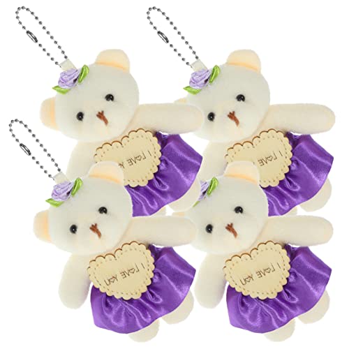 ERINGOGO 4 Stück Kleine Anhänger aus Flexiblem PP Baumwollmaterial Niedliche Deko Puppen für DIY Blumensträuße Hochzeit und Valentinstag Einfache Handhabung und Langlebig von ERINGOGO