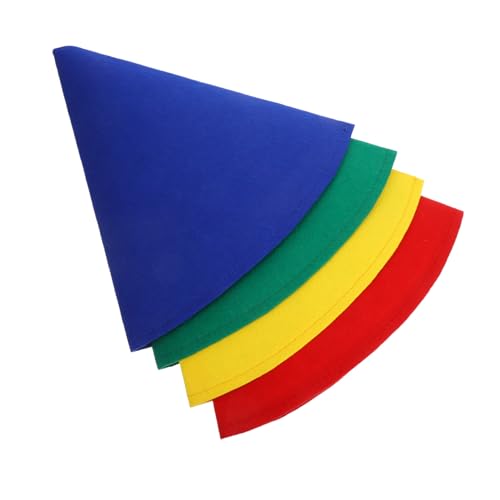 ERINGOGO 4 Stück Konischer Entenhut Gartenzwergmütze Halloween Partykegel Weihnachtsmütze Braun Hüte Gnom Weihnachtszwerghut Bunt Weihnachtszwergmütze Geburtstagsfeier Artikel Filzstoff von ERINGOGO