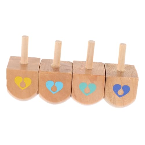ERINGOGO Chanukka-holzspielzeug 4-teilig Pädagogisches Kinder-gyroskop Handgefertigt Hand-Auge-koordinationsspiel Für Familienspaß ERINGOGO Chanukka-holzspielzeug 4-teilig Pädagogisches Kinder-gyroskop Handgefertigt Hand-Auge-koordinationsspiel Für Familienspaß von ERINGOGO